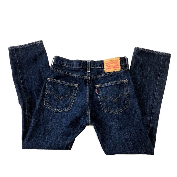 VINTAGE LEVIS  501 BUTTON FRONT JEAN  29 x 30 UNISEX - Picture 9 of 14